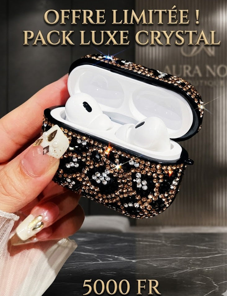 AIRPODS  (Édition Premium) + COQUE BLING BLING