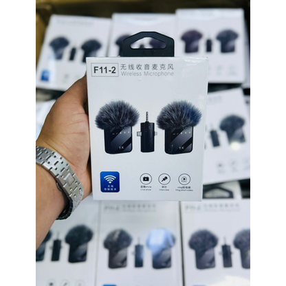 Microphone cravate sans fil F11-2