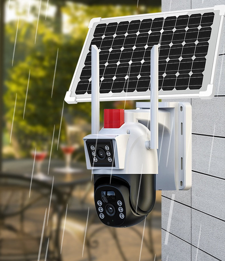 Caméra de Surveillance Solaire 4G Hybride – Double Objectif 4K