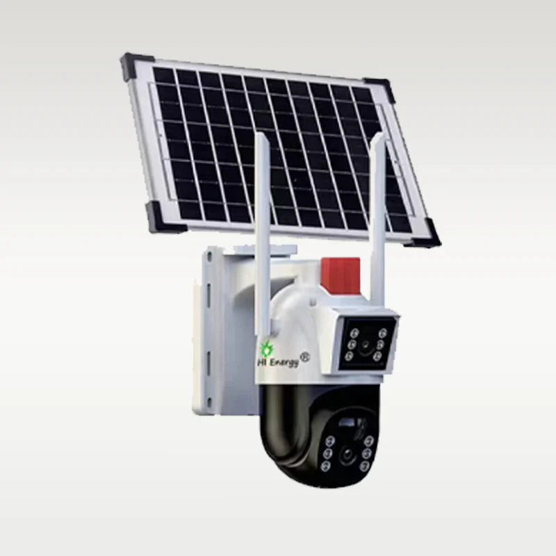 Caméra de Surveillance Solaire 4G Hybride – Double Objectif 4K