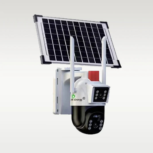 Caméra de Surveillance Solaire 4G Hybride – Double Objectif 4K