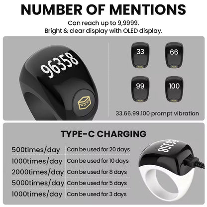 Bague intelligente Equantu Tasbih