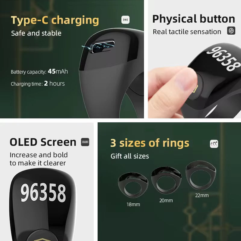 Bague intelligente Equantu Tasbih