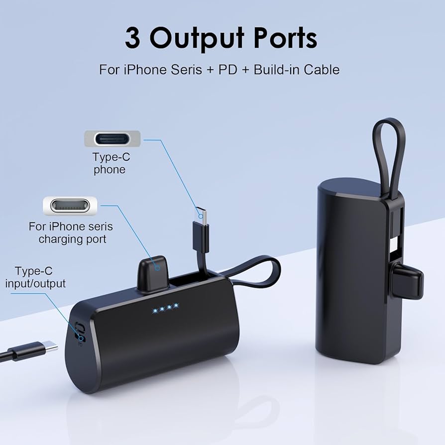 Mini Power Bank USB 5.000 mAh