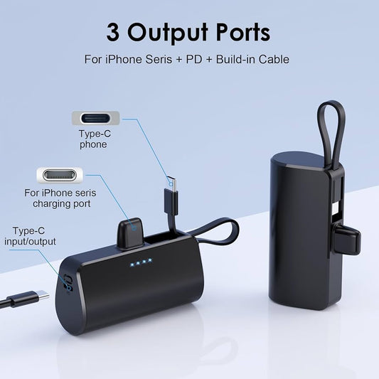 Mini Power Bank USB 5.000 mAh