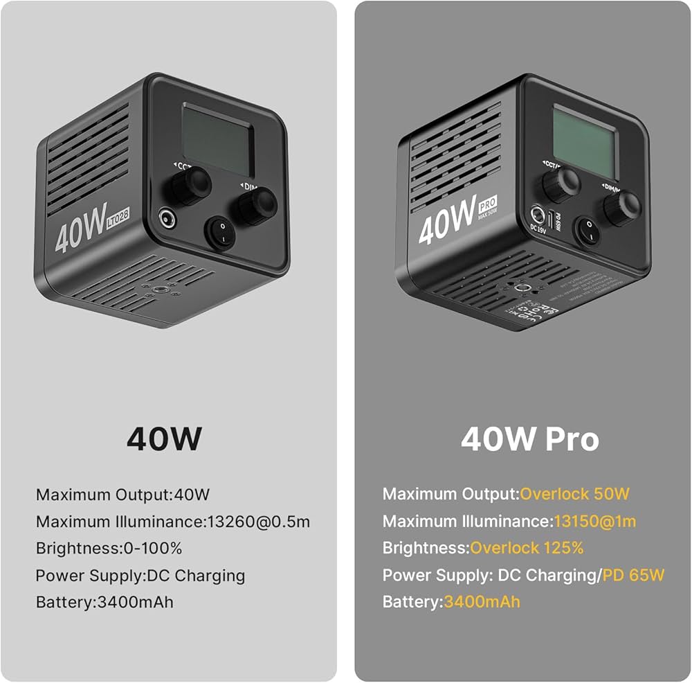 Lampe vidéo LED portable Ulanzi 40W