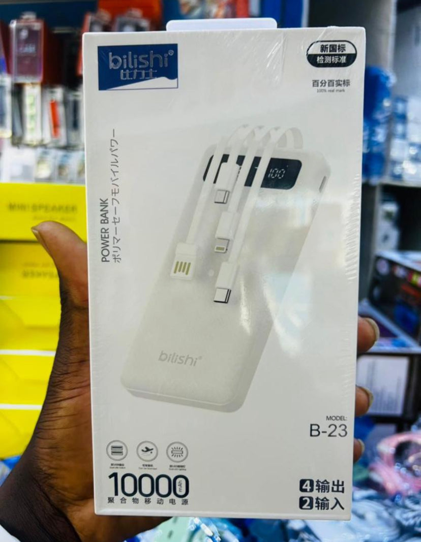 Batterie Externe (Powerbank) multiprises 4 en 1 10.000mAh