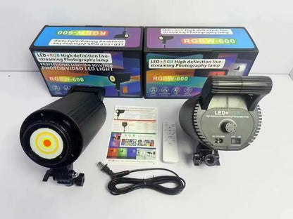Lampe de photographie/vidéo professionnelle LED+RGB modèle RGBW-600