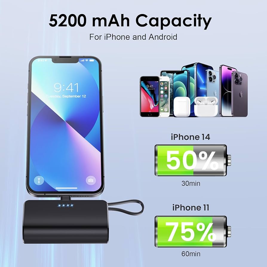 Mini Power Bank USB 5.000 mAh