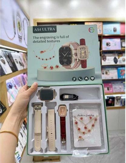 Coffret montre connectée AS4 pour filles