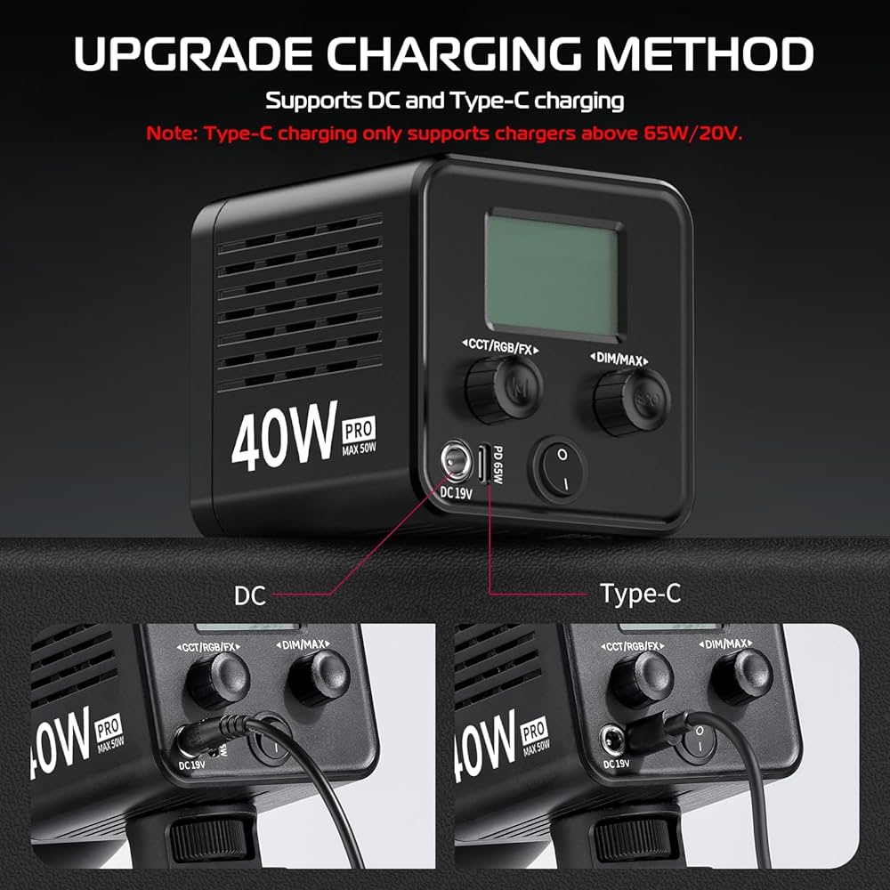 Lampe vidéo LED portable Ulanzi 40W