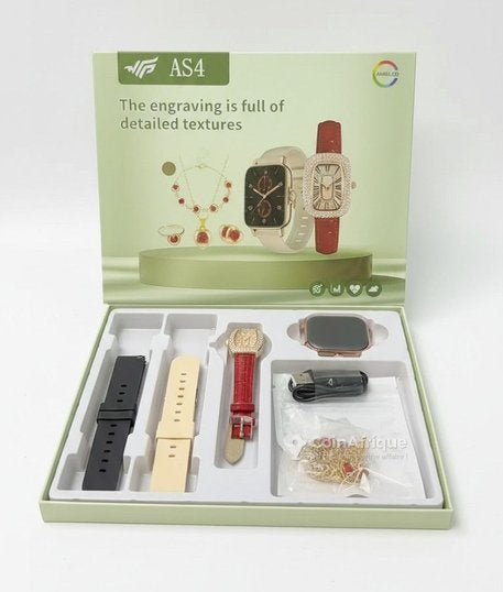 Coffret montre connectée AS4 pour filles