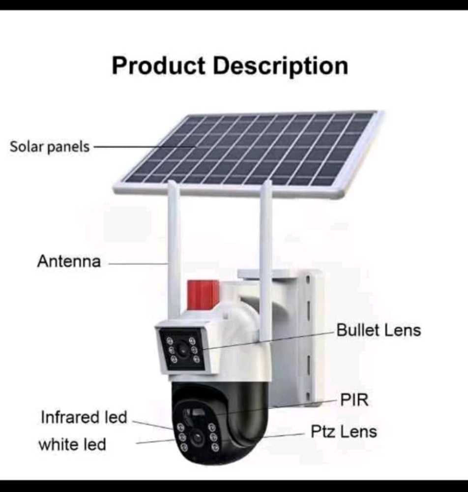 Caméra de Surveillance Solaire 4G Hybride – Double Objectif 4K