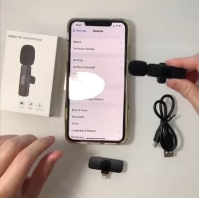 Microphone cravate sans fil