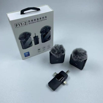 Microphone cravate sans fil F11-2
