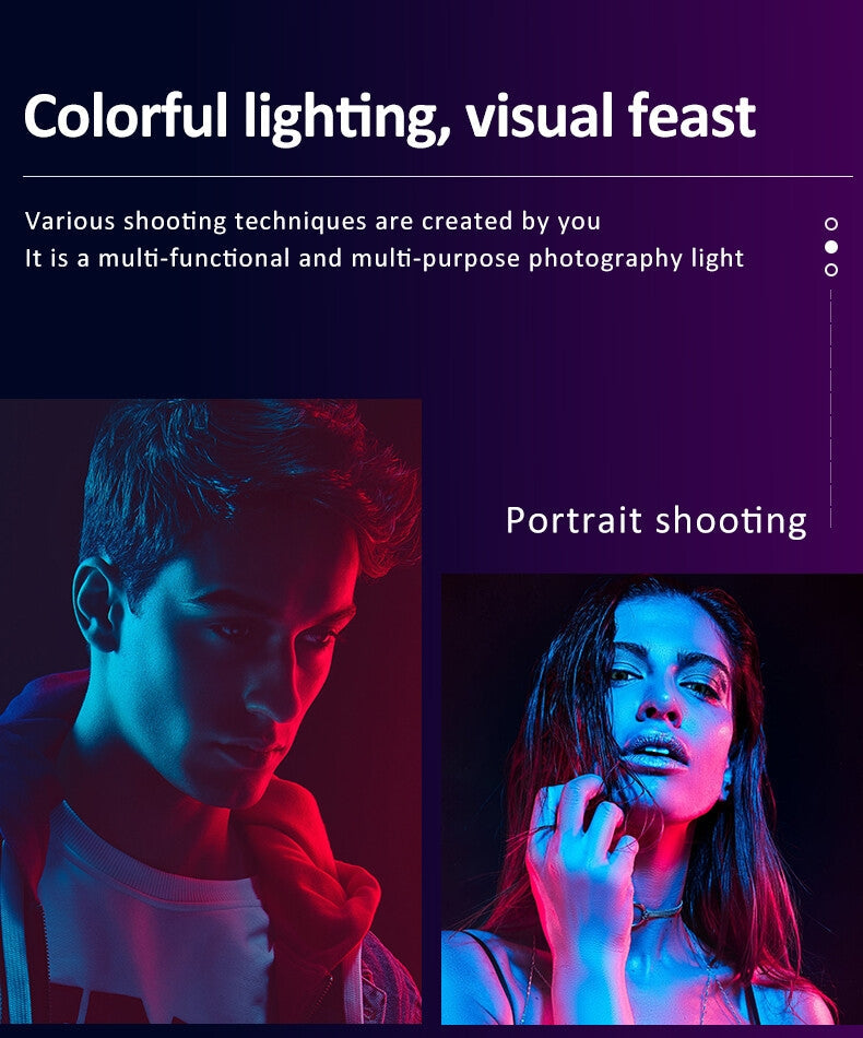 Lampe Vidéo LED RGB Portable LJ-S02